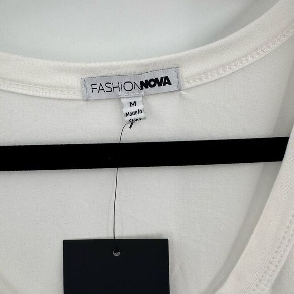 3For$20 Fashion Nova Racerback All you Need White Maxi Dress Size: Small - Picture 3 of 4